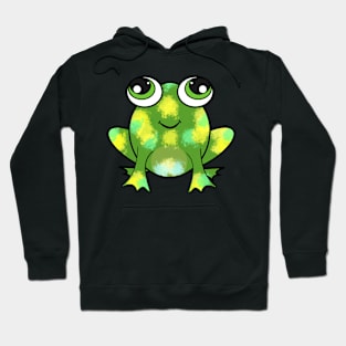 Cute frog and fresh paint Hoodie